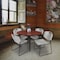 Regency Kahlo Round Table & Chair Sets, 48 W, 48 L, 29 H, Wood, Metal, Polypropylene Top, Cherry TPL48RNDCHBK44GY - alternate 1